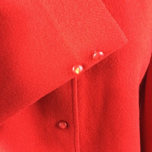 Pendelton Red 100% Wool Crop Jacket, Size 10 - Picture 3 of 6